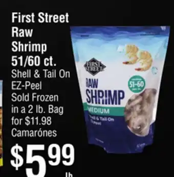 Smart & Final First Street Raw Shrimp 51/60 ct offer
