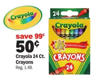 Meijer Crayola 24 Ct. Crayons offer