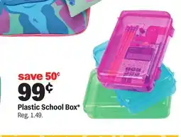 Meijer Plastic School Box offer
