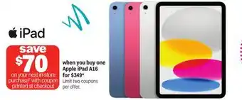 Meijer Apple iPad A16 offer