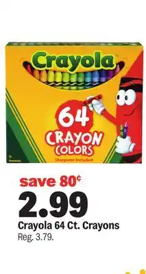 Meijer Crayola 64 Ct. Crayons offer