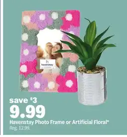 Meijer Havenstay Photo Frame or Artificial Floral offer