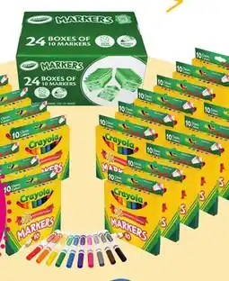 Meijer Crayola Bulk Pack Colored Pencils 24 pk./12 ct. boxes or Markers* 24 pk./10 ct. boxes offer