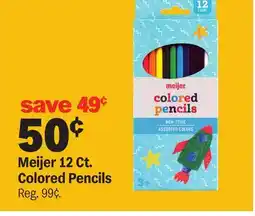 Meijer Meijer 12 Ct. Colored Pencils offer