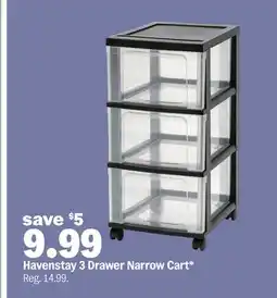 Meijer Havenstay 3 Drawer Narrow Cart offer