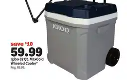Meijer Igloo 62 Qt. MaxCold Wheeled Cooler offer