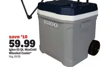 Meijer Igloo 62 Qt. MaxCold Wheeled Cooler offer