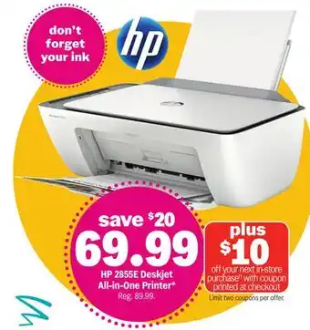 Meijer HP 2855E Deskjet All-in-One Printer offer