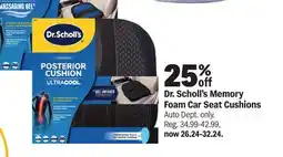 Meijer Dr. Scholl's Memory Foam Car Seat Cushions offer