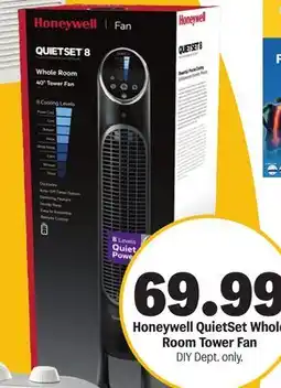 Meijer Honeywell QuietSet Whole Room Tower Fan offer