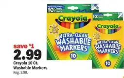 Meijer Crayola 10 Ct. Washable Markers offer