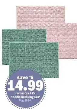 Meijer Havenstay 2 Pk. Noodle Bath Rug Set offer