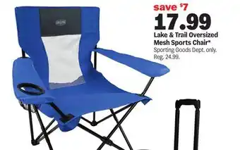 Meijer Lake & Trail Oversized Mesh Sports Chair offer