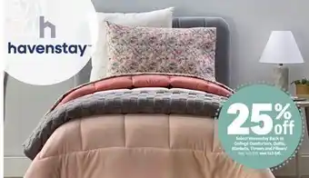 Meijer Select Havenstay Back to College Comforters, Quilts, Blankets, Throws and Pillows offer