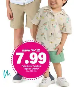 Meijer Falls Creek Toddlers' Tops or Shorts offer