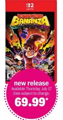 Meijer Donkey Kong Bananza offer