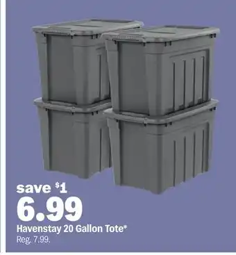 Meijer Havenstay 20 Gallon Tote offer