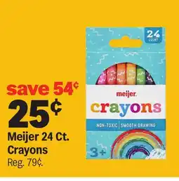 Meijer Meijer 24 Ct. Crayons offer