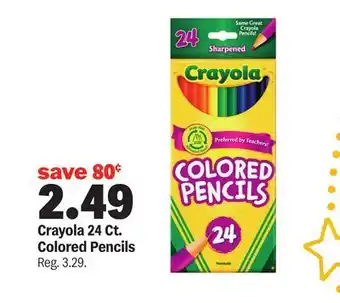 Meijer Crayola 24 Ct. Colored Pencils offer