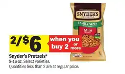 Meijer Snyder's Pretzels offer