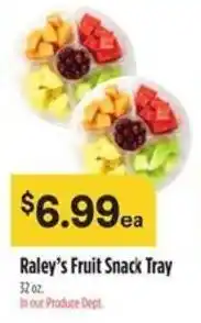 Raley's Raley's fruit snack tray offer