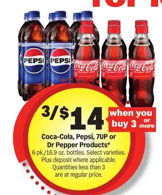 Meijer Coca-Cola, Pepsi, 7UP or Dr Pepper Products offer