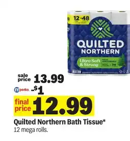 Meijer Quilted Northern Bath Tissue offer