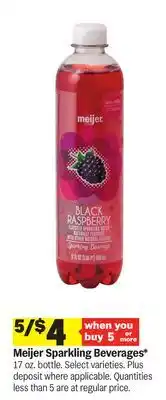Meijer Meijer Sparkling Beverages offer