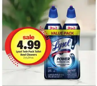 Meijer Lysol Twin Pack Toilet Bowl Cleaners offer
