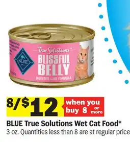 Meijer BLUE True Solutions Wet Cat Food offer