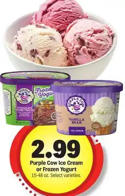 Meijer Purple Cow Ice Cream or Frozen Yogurt offer