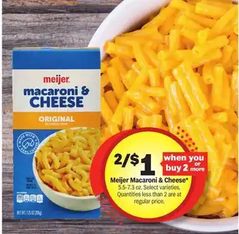 Meijer Meijer Macaroni & Cheese offer