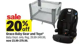 Meijer Graco Baby Gear and Toys offer