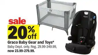 Meijer Graco Baby Gear and Toys offer