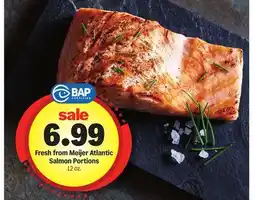 Meijer Fresh from Meijer Atlantic Salmon Portions offer