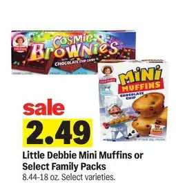 Meijer Little Debbie Mini Muffins or Select Family Packs offer