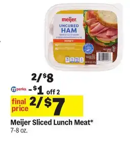 Meijer Meijer Sliced Lunch Meat offer