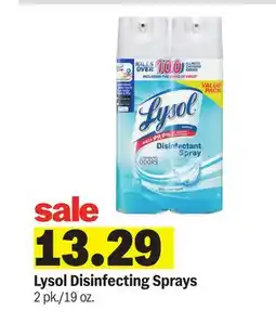 Meijer Lysol Disinfecting Sprays offer
