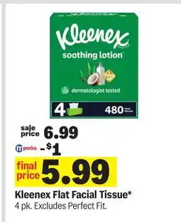 Meijer Kleenex Flat Facial Tissue offer