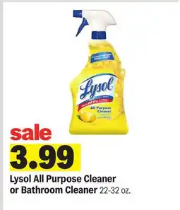 Meijer Lysol All Purpose Cleaner or Bathroom Cleaner offer