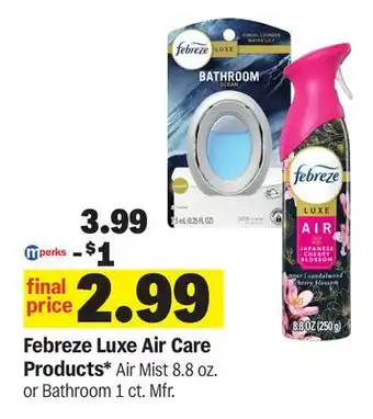 Meijer Febreze Luxe Air Care Products offer