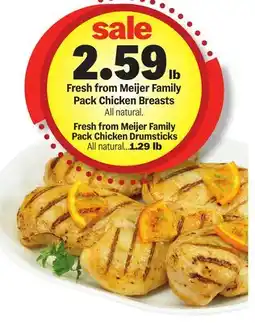 Meijer Family Pack Chicken Breasts offer