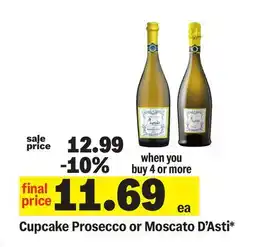 Meijer Cupcake Prosecco or Moscato D'Asti offer