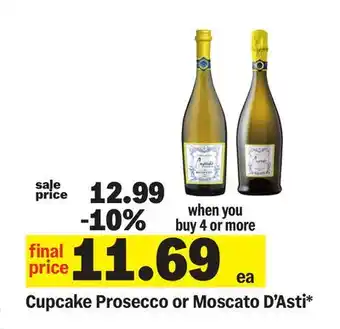 Meijer Cupcake Prosecco or Moscato D'Asti offer