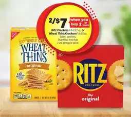 Meijer Ritz Crackers 8.8-13.7 oz. or Wheat Thins Crackers* 8-8.5 oz offer