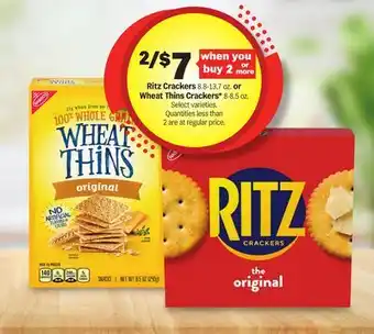 Meijer Ritz Crackers 8.8-13.7 oz. or Wheat Thins Crackers* 8-8.5 oz offer