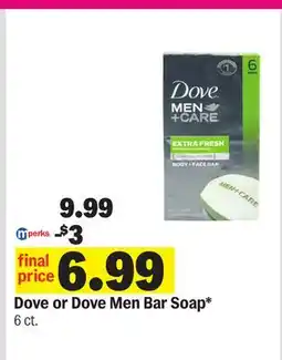 Meijer Dove or Dove Men Bar Soap offer