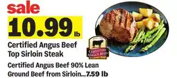 Meijer Certified Angus Beef Top Sirloin Steak offer