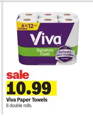 Meijer Viva Paper Towels offer