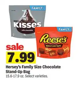 Meijer Hersey's Family Size Chocolate Stand-Up Bag offer